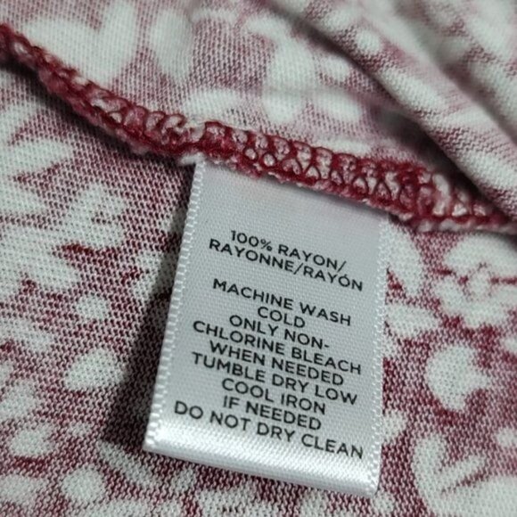 LOFT Beach Romper S Red Floral  Off Shoulder Resortwear Swim Cover-Up - Picture 9 of 9